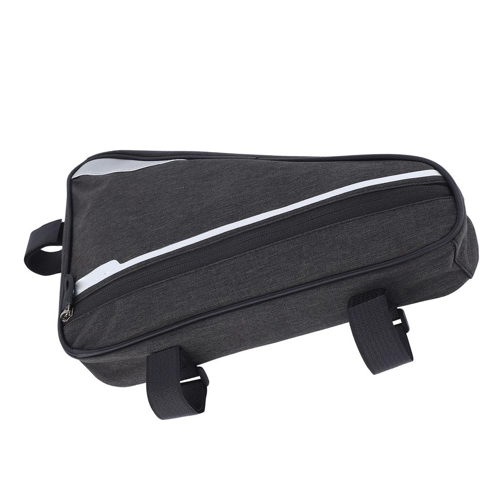 Bike Triangle Frame Bag 1.2L Polyester Fiber Waterproof Bike Under Top Tube Corner Pouch for