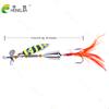 5 STK spinnerbait fiske lokke roterende spinner paljetter agn metall med diskant kroker kunstig bass agn