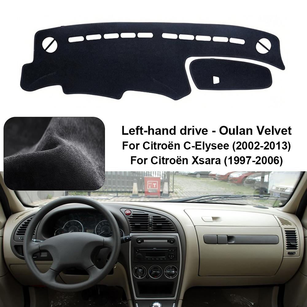 Interior Moulding for 2002-2013 Citroën Élie Dashboard Cover Sunshade Protector Anti-UV Dash Mat Non-Slip Pad