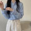 Sweater Women's Loose Solid Color Pullover Long Sleeve Knitted Top