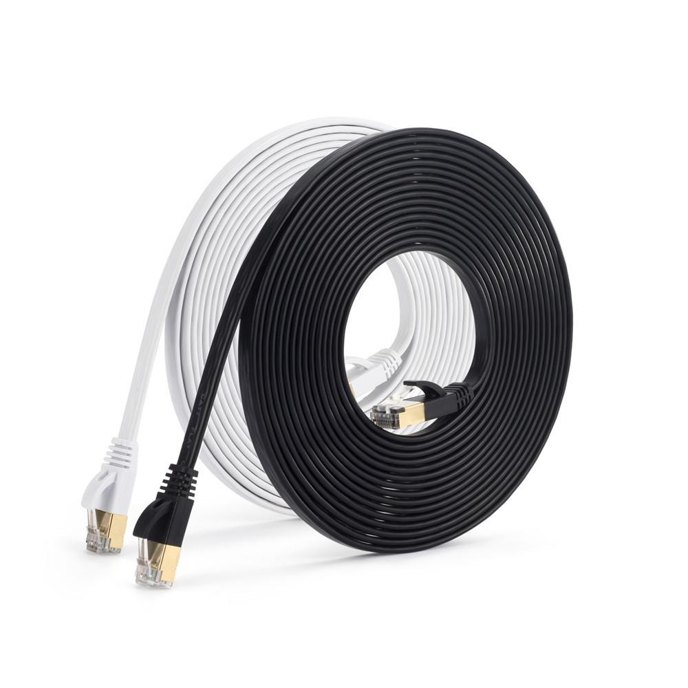 CAT7 0.5m Flat Network Cable - 10G High-Speed, Eco-Friendly for Cross-Border E-commerce