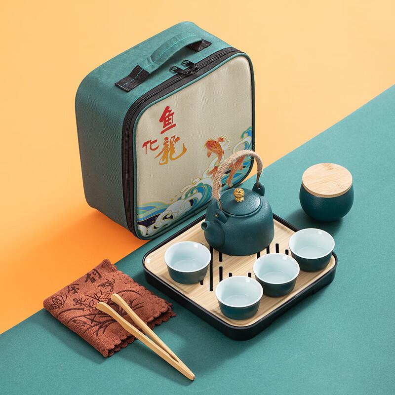Zhuijia Rough Ceramic Portable Tea Set