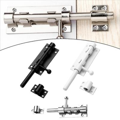Türriegel aus Edelstahl 304 mit Schlossloch, verdickter Edelstahlriegel, Fensterriegel, Riegel, Sicherheitsschloss, Schnalle, Hardware