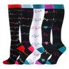 Unisex 5 Pairs Socks Brede Kalf Compressie Sports Socks