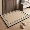 Home Entrance Doormat Modern Log Style Non-slip Porch Floor Mat Japanese Imitation Linen Door Dust Removal Wear-resistant Carpet