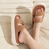 Fashion Buckle Thick Platform Slippers Women Home Soft Sole Eva Cloud Slides Sandals Woman 2024 Summer Non Slip Beach Flip Flops