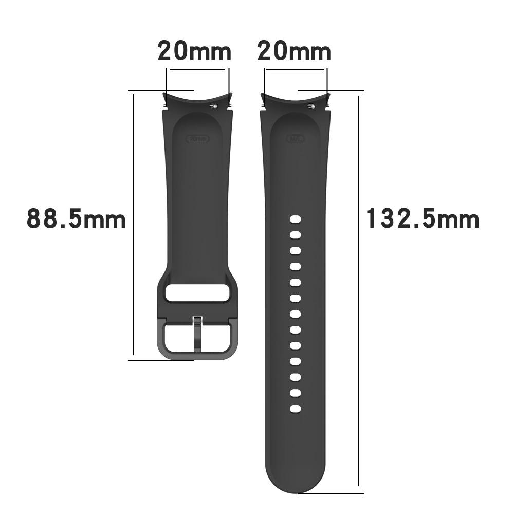 Silicone Band for Samsung Galaxy Watch 7/6/5/4 44mm 40mm/5 Pro 45mm Bracelet Galaxy Watch 4/6 Classic 47mm 43mm 46mm 42mm Strap