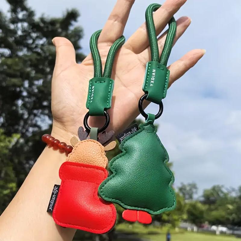 Christmas Classic Christmas Theme Cute Cartoon Design Gift Bag Charm Christmas Decoration Ornament Funny 1PC