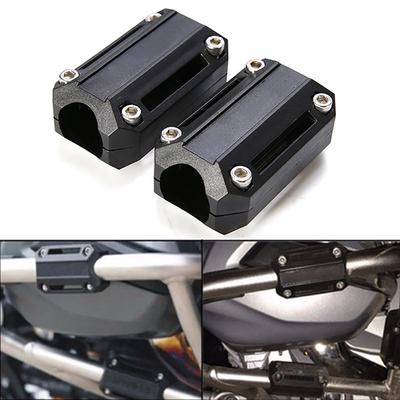 2X 25mm Motorfiets Motor Beschermingskap Bumper Decoratie Blok Crash Bar