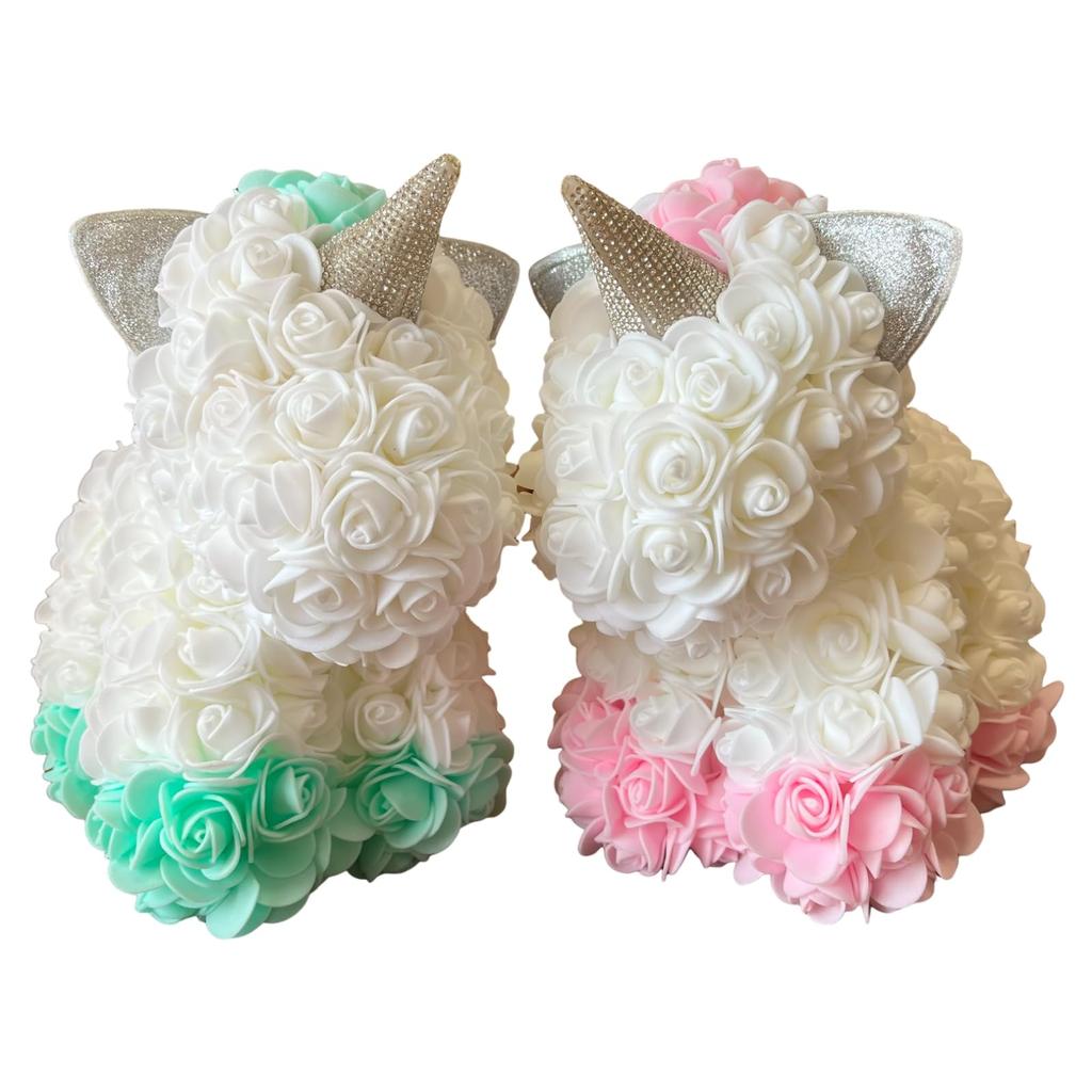 Q-FLA Rose Unicorn White Blue Gift 804540
