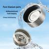 TOMIC Pure Titanium Double-Wall Glass Tea Cup
