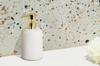Soap Dispenser 400 Ml AWD INTERIOR 1912 Bonita White Gold Stoneware