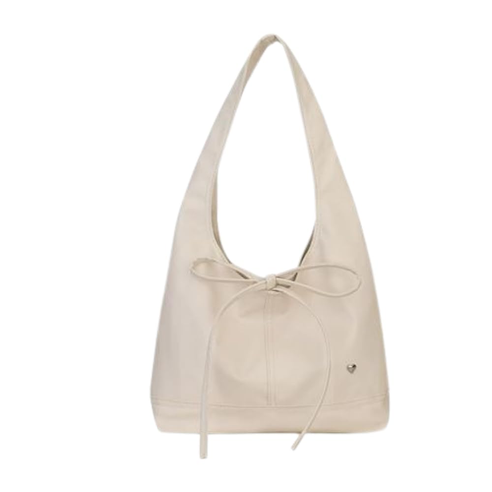 

ORIJIRI Women s Commuting Bag, A4 Size Tote Bag, Stylish Recruitment Bag, Popular Business Bag, PU Leather, Large Capacity, 2-Way (White)