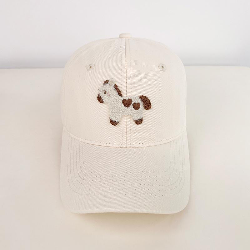 Korean Cute Pony Embroidered Baseball Cap Fashion Versatile Baseball Cap For Women Men