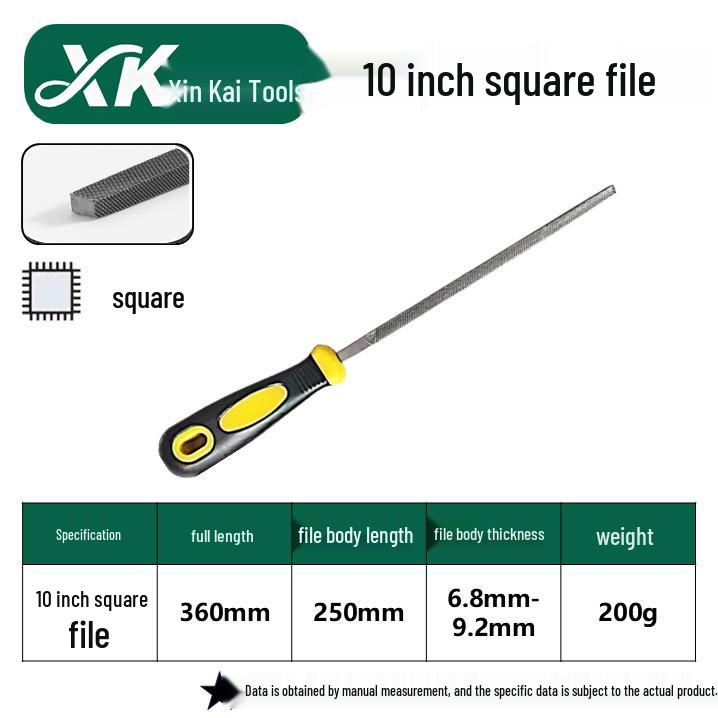 Steel Grinder File - Flat & Triangular Medium-Tooth Wear-Resistant Metal File