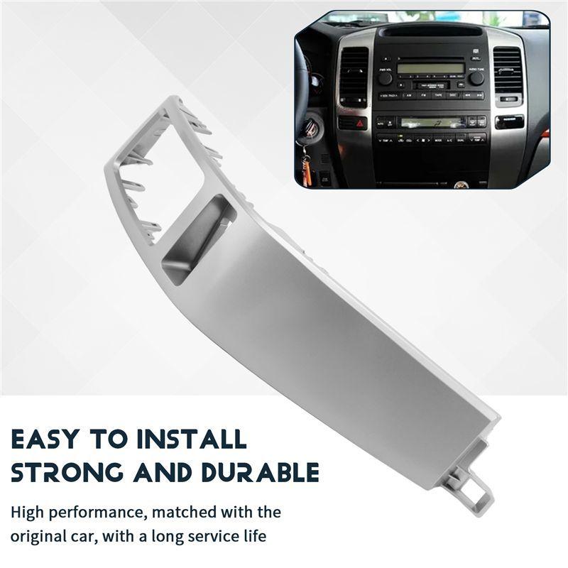 ABXV-2Pcs Car Air Conditioner Outlet Frame A/C Vents Plate Panel For Toyota Land Cruiser Prado 120 Lexus GX470 2003-2009
