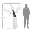 6FT 1.8m LED Halloween Inflatable Decoration Floating Ghost Scary Party Outdoors Yard Lawn