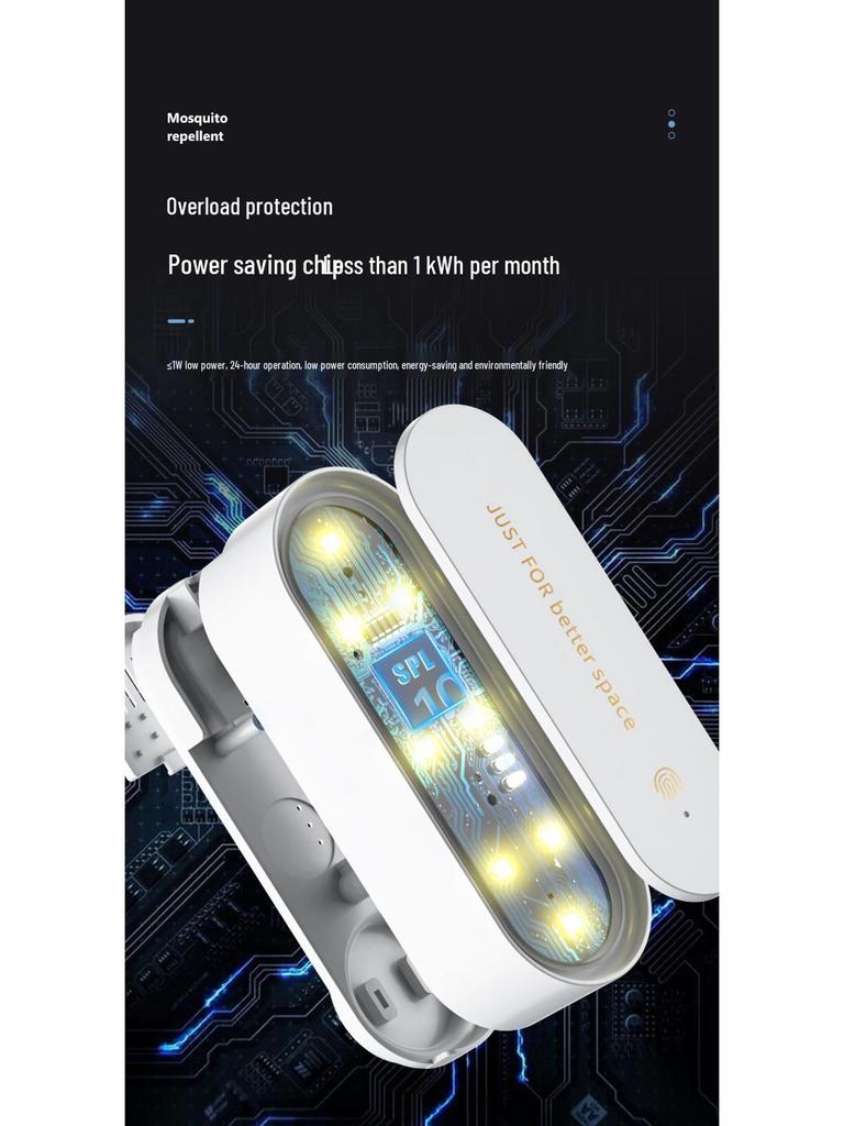 Ultrasonic Mosquito & Mite Repellent Night Light for Home & Baby