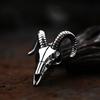 Vintage Sheep Head Pendant Necklace Viking Men's Goat Skull Titanium Steel Pendant Necklace Punk Jewelry Wholesale