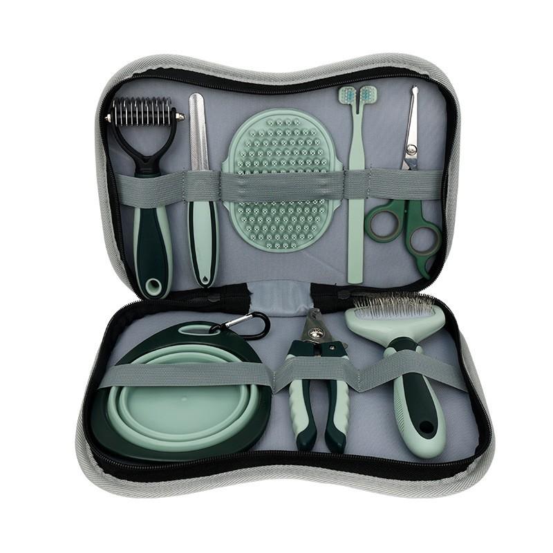 Pet Grooming Comb Set Dogs Cats - 3 6 8 9 Piece Detangling Brush Kit With Fine Coarse Teeth Shedding Hair Removal