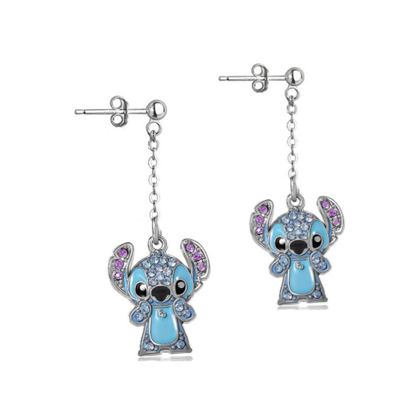 Lilo Stitch Fashion Jewelry Alloy Chain With Rhinestones For Casual Gift