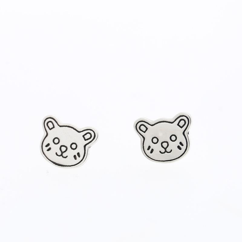 

Рождественские серьги в виде медведя из мультфильма для женщин, новые модные нишевые дизайнерские легкие роскошные серьги и серьги