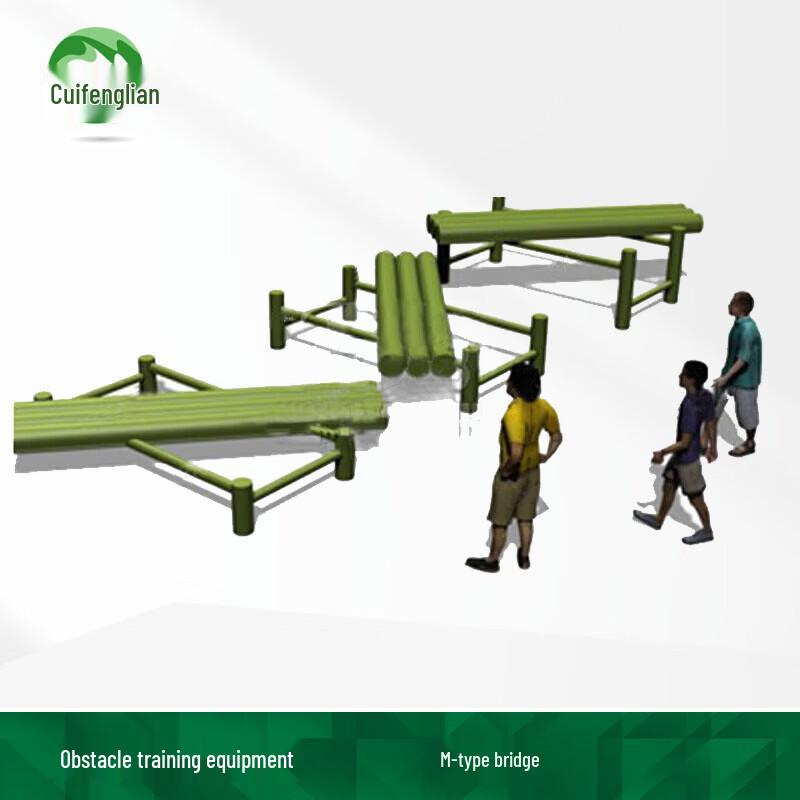 M-Type Obstacle Course Training Bridge