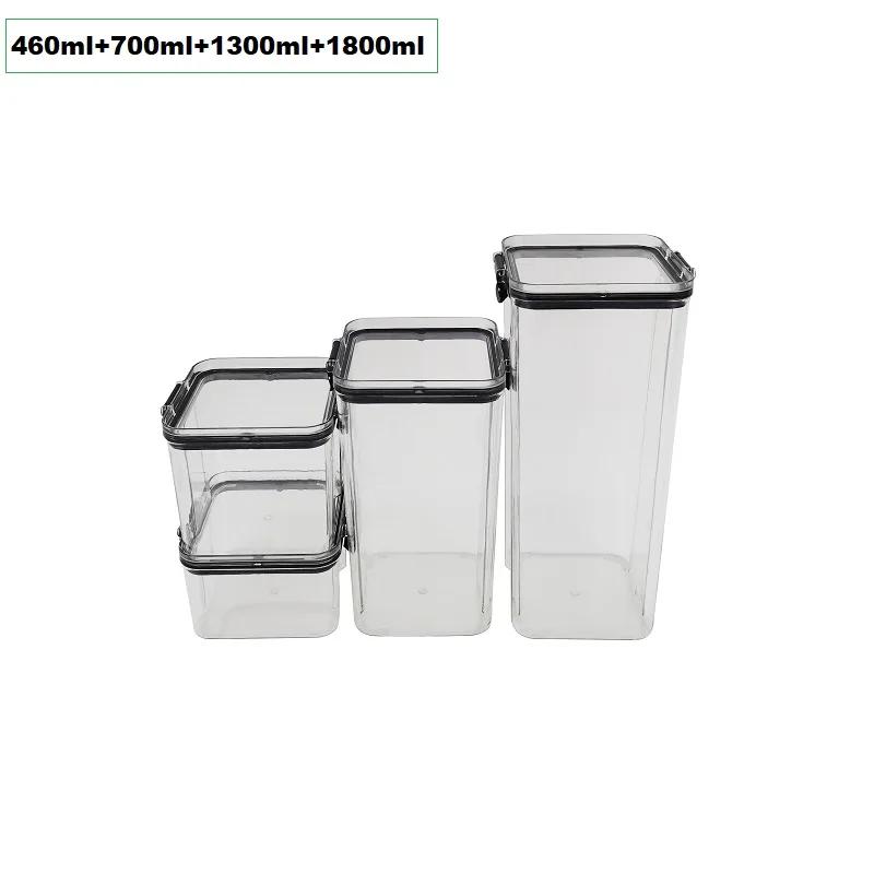 Sealed Can Kitchen Storage Box Transparent Food Can Freshness Preservation NEW Transparent Container Moisture Proof Storage Box