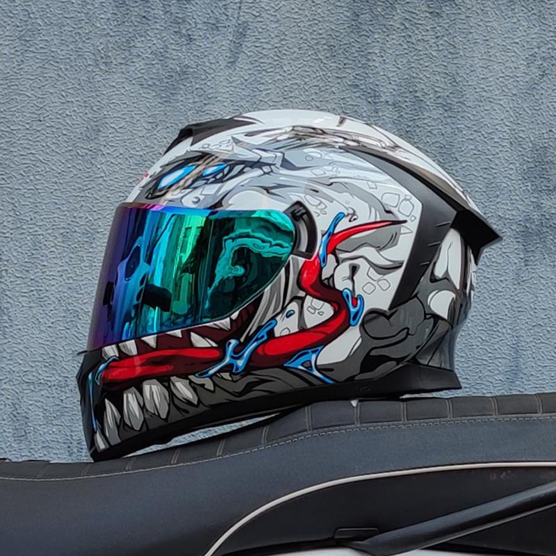 LVS tam yüz kask Casco Moto Capacete motosiklet kaskı yarış kaskı Casque Moto tam yüz Kask downhill DOT