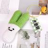 Woven Garlic Scallion Cabbage Pendant Keychain – Creative and Exquisite Gift for Students and Besties