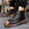 Herren Neue Leder Outdoor Sportschuhe Freizeitschuhe Business Leder Board Schuhe Stiefel