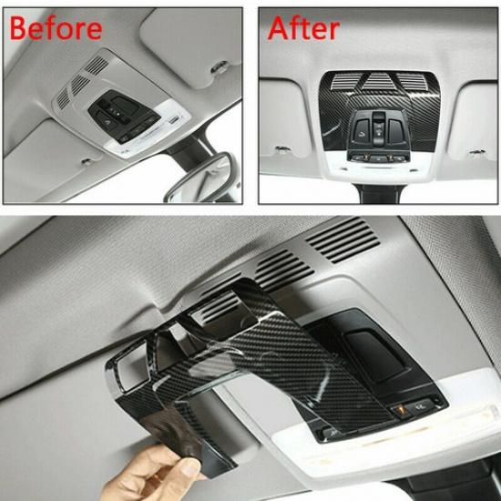For BMW 1/2/3 Series F15 F30 X1 X5 X6 Carbon Fiber Reading Light Lamp Cover
