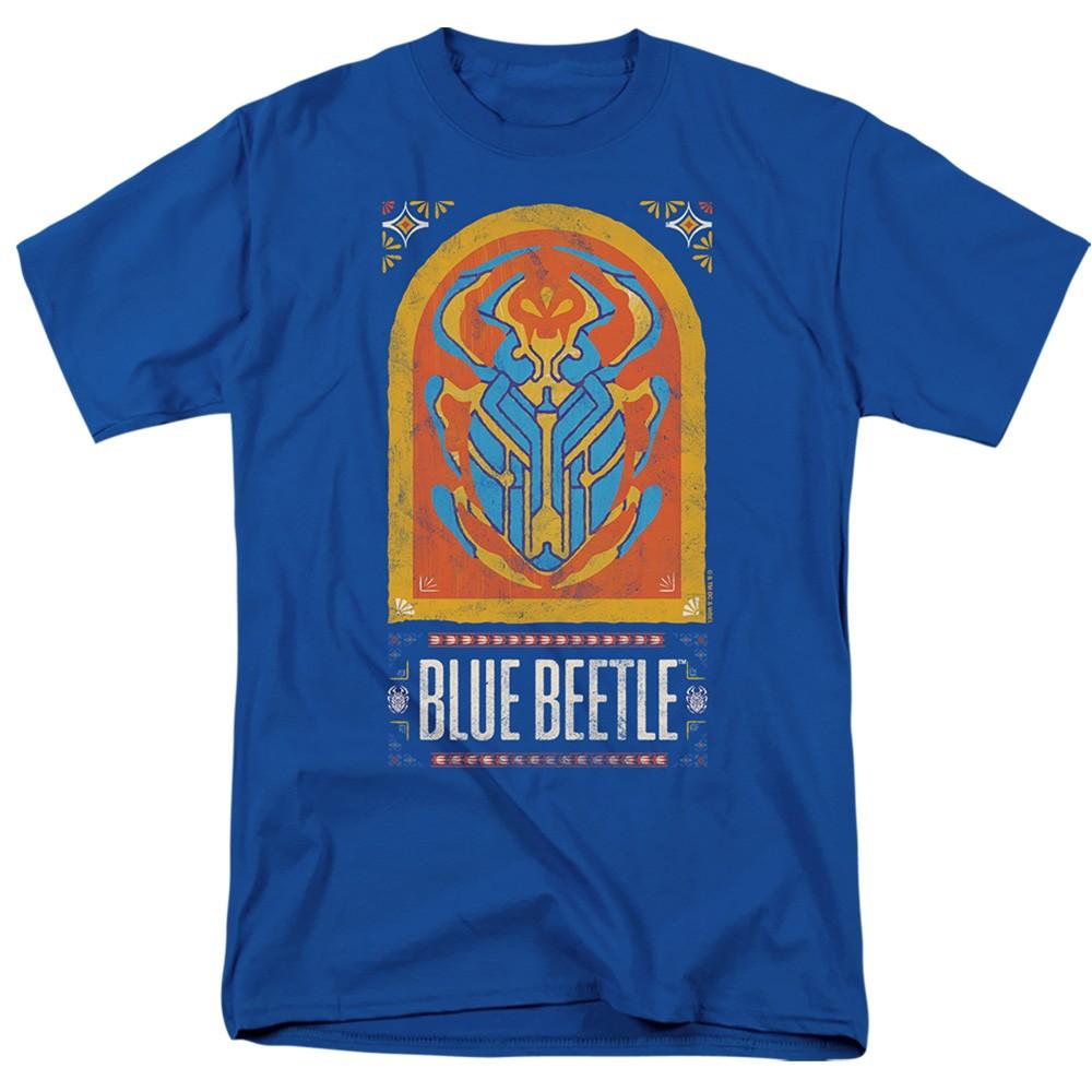 Blue Beetle - Archway - Adult Unisex Short Sleeve T-Shirt - Blue XL