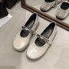 Niche Literary and Artistic Style Casual Flat Mary Jane Shoes Women's 2025 Spring and Autumn European Station Round Head Retro Temperament Single