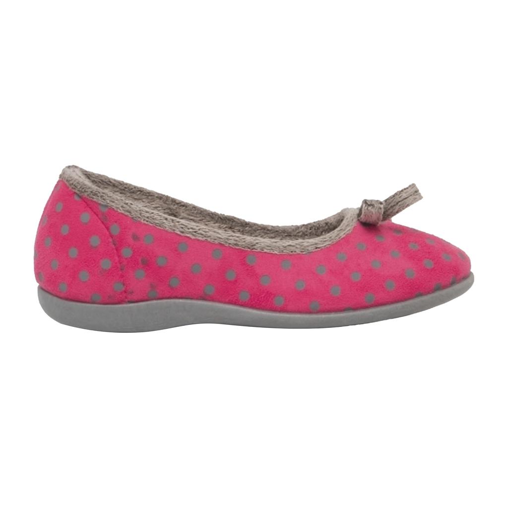 Sleepers Womens/Ladies Louise Polka Dot Bow Slippers