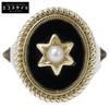 MALUS IENA Exclusive [Excellent Condition] SV925 Onyx Pearl Star Ring Ring SilverUsed
