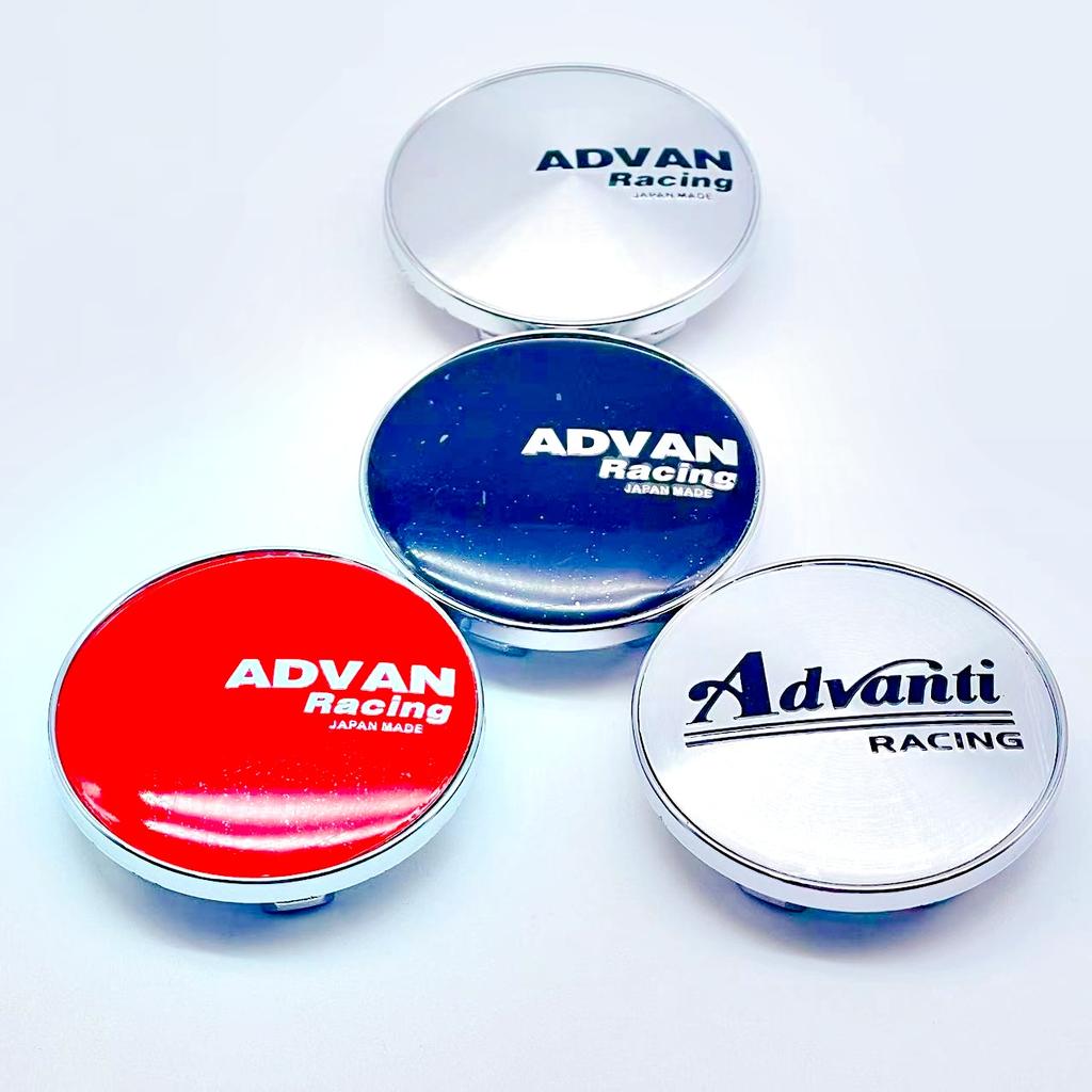 4pcs/Lot High Quality ADVAN Racing Emblem Logo 59mm Car Wheel Center Caps High Cap Accessories Wheels Hub Rim Hubcaps Cover