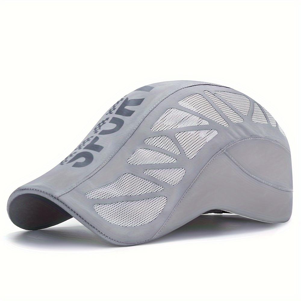 Sommer Neue Sportliche Buchstaben Sonnenhut Für Männer, Atmungsaktives Netz Schnelltrocknend Outdoor Sonnenschutz Baseballkappe