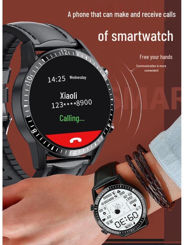 GT4 Smartwatch: Advanced Model with Call Functionality, Sports Tracking, Heart Rate & Blood Pressure Monitoring, Bluetooth Compatibility.