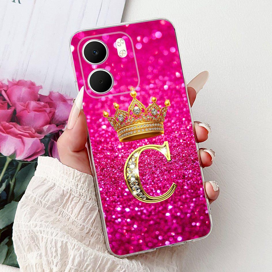 For OPPO A5x 4G Case CPH2725 Cover Luxury Crown Letters Soft Silicone Transparent Phone Cases For OPPO A5x Coque A 5x 2025 Funda