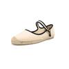 Eleganti Espadrillas Mary Jane Scarpe Piatte da Donna con Tomaia in Tela Traspirante Mocassini da Donna