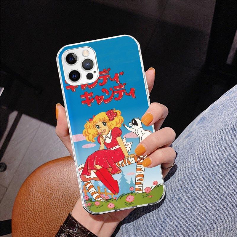 Candy 90s Anime Phone Case For iPhone 17 Air 16 Pro Max 16E 15 + 14 Plus 11 12 13 Mini 7 8 SE Gift Print Cover Fundas 17 Air 16