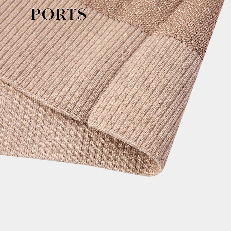 PORTS Women's V-Neck Botanical Knit Sweater