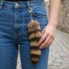 Portachiavi Coda Peluche Coda di Procione Pelosa Portachiavi Coda di Animale Portachiavi Pompon Portachiavi Decorazione Borsa