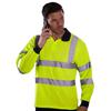 Yoko Mens Long-Sleeved Hi-Vis Polo Shirt