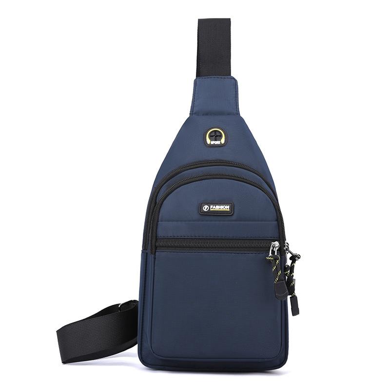 Men's breast bag, casual shoulder bag, light travel sports chest bag, versatile trend fashion men's crossbody small backpack