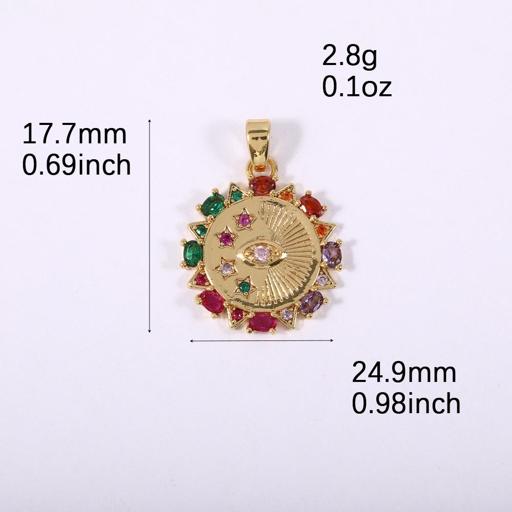 French Retro High-End Copper Gold Plated Necklace with Micro-Inlaid Zircon Pendant