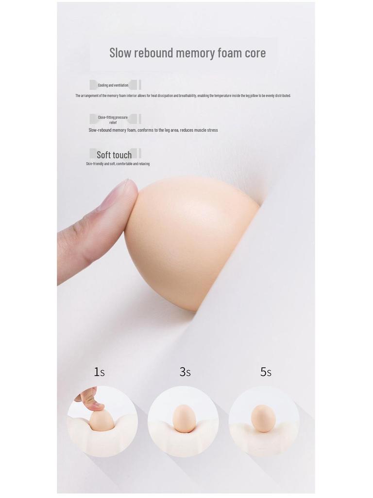 Heart-Shaped Memory Foam Knee Pillow for Side Sleeping