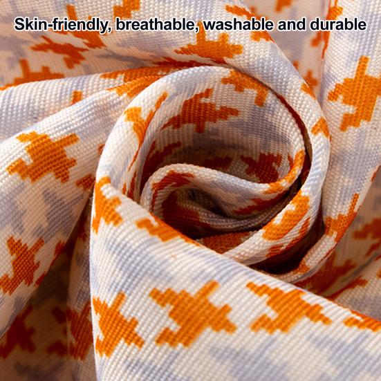 Plaid Bib Apron with Rabbit Embroidery Pocket Waterproof Oil-Proof Kitchen Apron for Cooking Baking