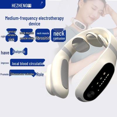HEZHENG Intermediate Frequency Neck and Shoulder Massager CN Plug (adapter Included)
